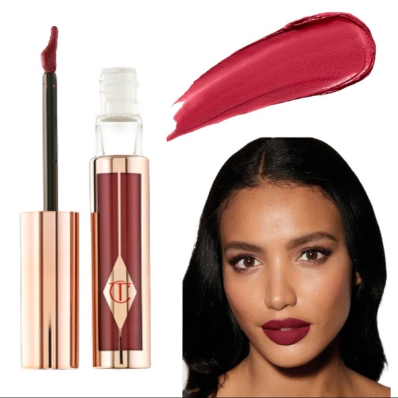 ✨RARE NEW Charlotte Tilbury Hollywood Lips Matte Lipstick Dangerous Liaison 😍 - Picture 2 of 16